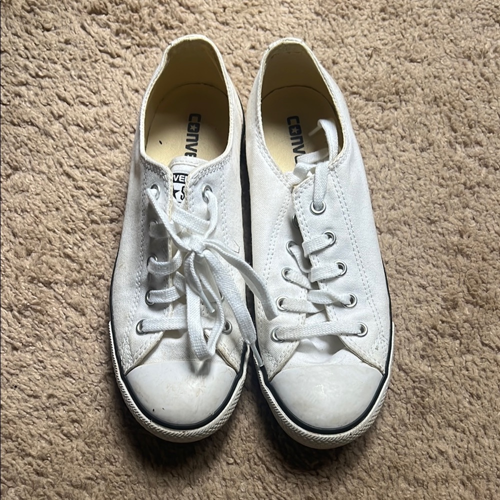 Converse White Low-Top Sneakers